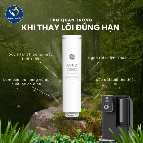  Lõi lọc nước GE CTD50 - Tầm quan trọng khi thay lõi lọc nước đúng hạn