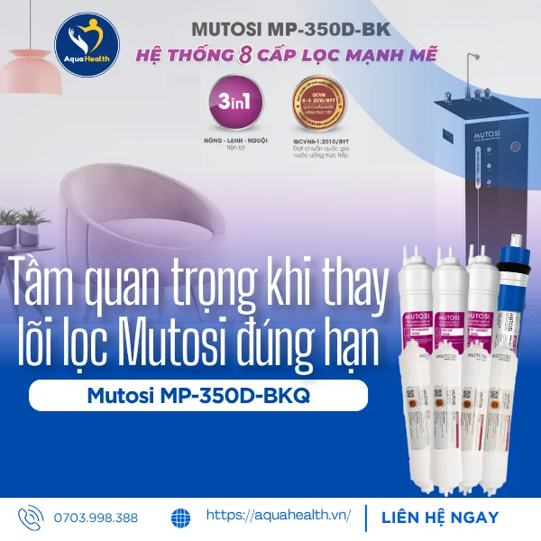 bộ 8 lõi lọc nước Mutosi - tầm quan trọng khi thay lõi đúng hạn