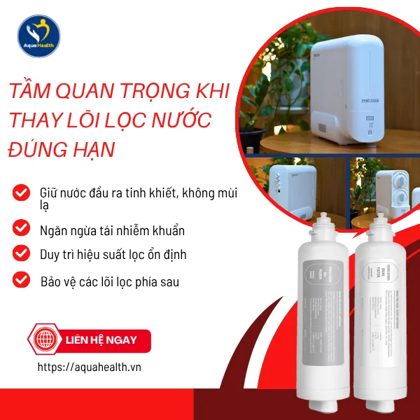 Lõi lọc nước Stiebel Snow Pro - Tầm quan trọng khi thay lõi lọc nước đúng hạn