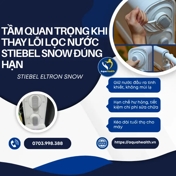 Tầm quan trọng khi thay lõi lọc nước Stiebel Snow đúng hạn