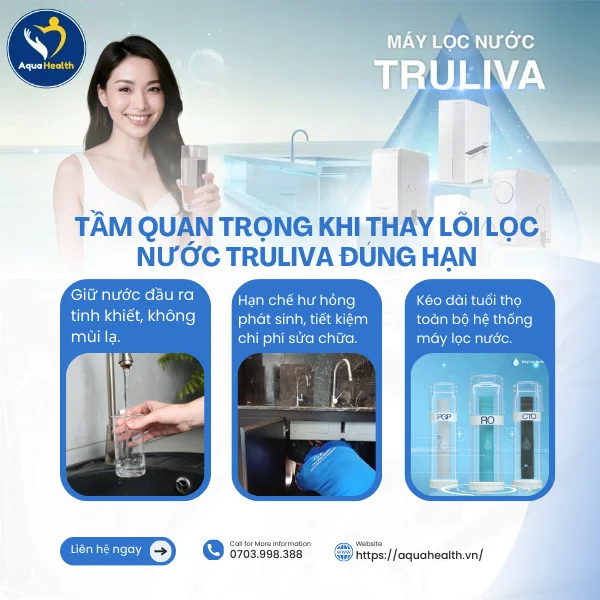 Lõi lọc nước Truliva UR5440-Tầm quan trọng khi thay lõi lọc đúng hạn