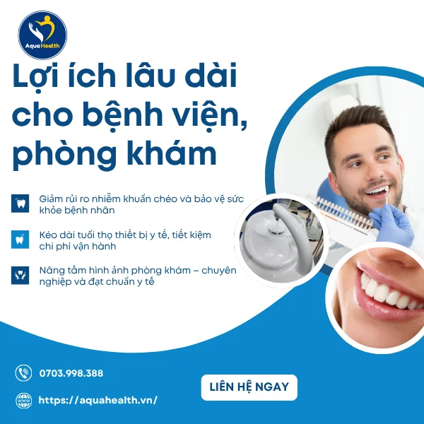 thiết bị lọc nước nha khoa - lợi ích lâu dài cho phòng khám và bệnh viện