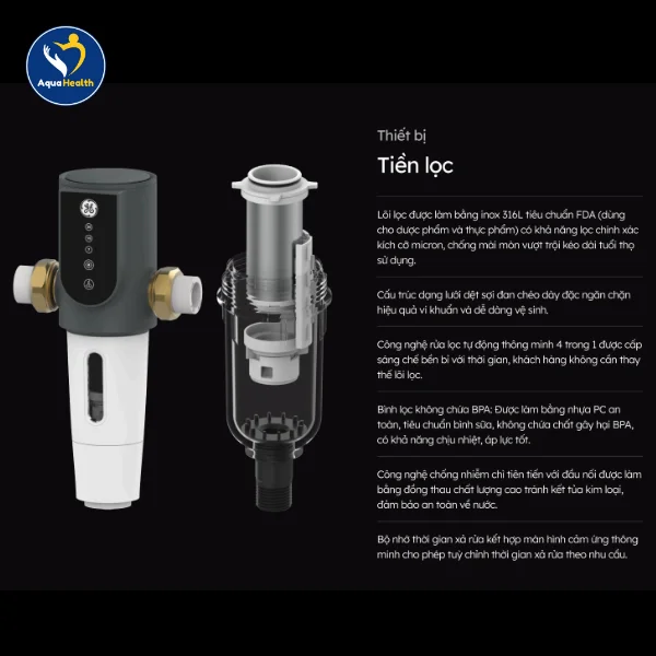 Hệ thống lọc tổng GE WH15A - Thiết bị tiền lọc GTEP-50A01-G