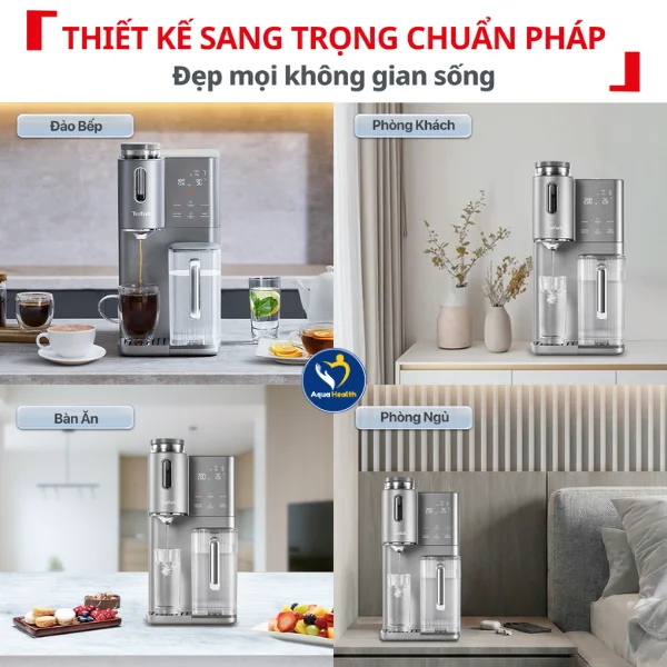 Máy lọc nước nóng lạnh Tefal BR653BY0- Thiết kế sang trọng chuẩn Pháp, đẹp mọi không gian sống
