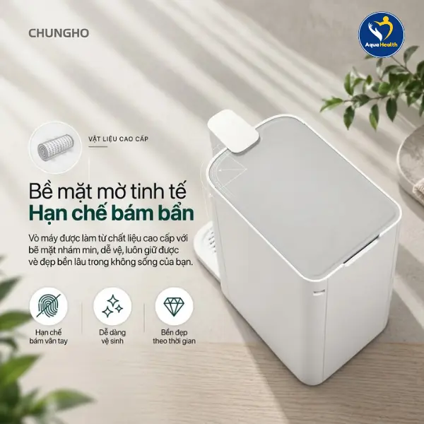 Máy lọc nước Chungho Tidy WP-43C6500M - Thiết kế tinh tế, hạn chế bám bẩn