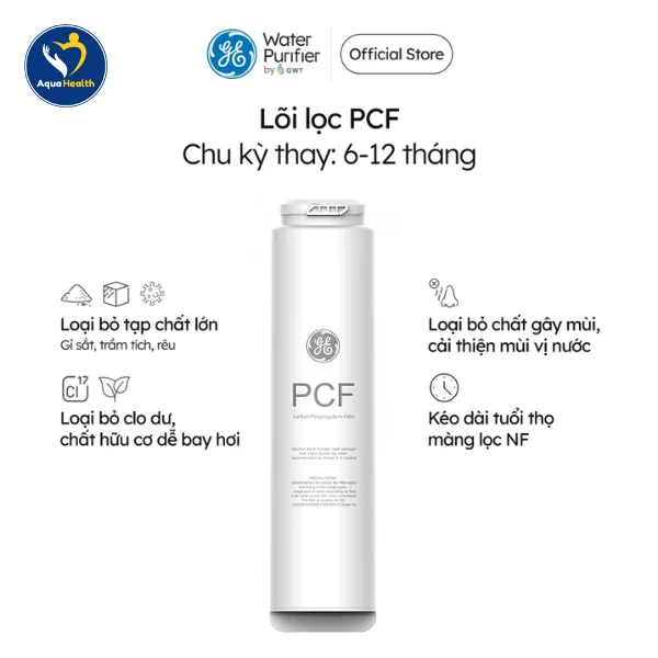 Lõi lọc nước GE CTS20 - Thời gian phù hợp thay lõi lọc nước PCF
