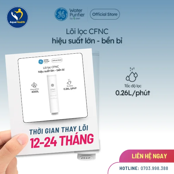 Lõi Lọc Nước GE CTS10 - thời gian thay lõi lọc nước chi tiết