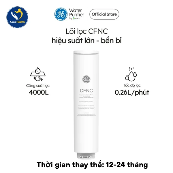 Thời gian thay lõi lọc nước GE CTD50 theo khuyến nghị của nhà sản xuất