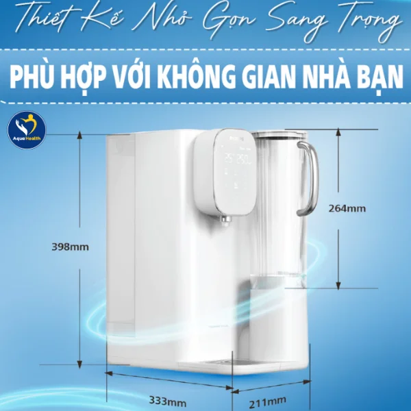 Thiết kế nhỏ gọn và sang trọng của máy lọc nước RO Philips ADD6912