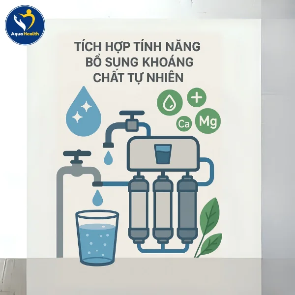 Máy lọc nước Pureit Delica giữ lại các khoáng chất tự nhiên