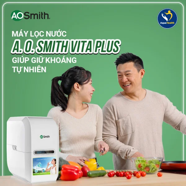 Máy lọc nước A.O Smith Vita Plus - Tính năng tự động, kéo dài tuổi thọ màng RO