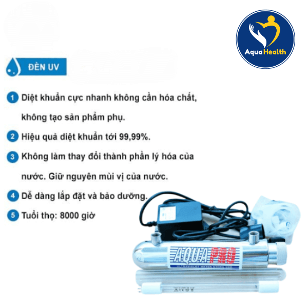 Ưu điểm của bộ đèn UV diệt khuẩn 14W