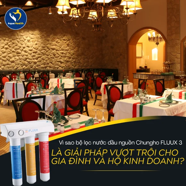 Vì Sao Bộ Lọc Đầu Nguồn Chungho FLUUX 3 Là Lựa Chọn Hoàn Hảo Cho Gia Đình Và Doanh Nghiệp Kinh Doanh