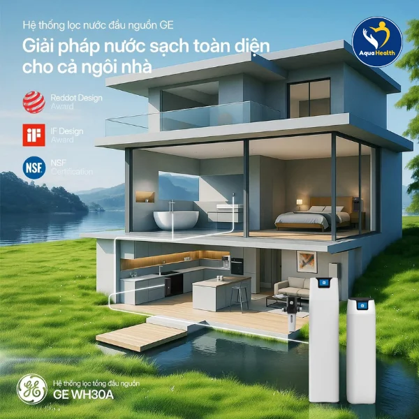 Lý do nên cần có hệ thống lọc tổng GE WH30A trong gia đình bạn