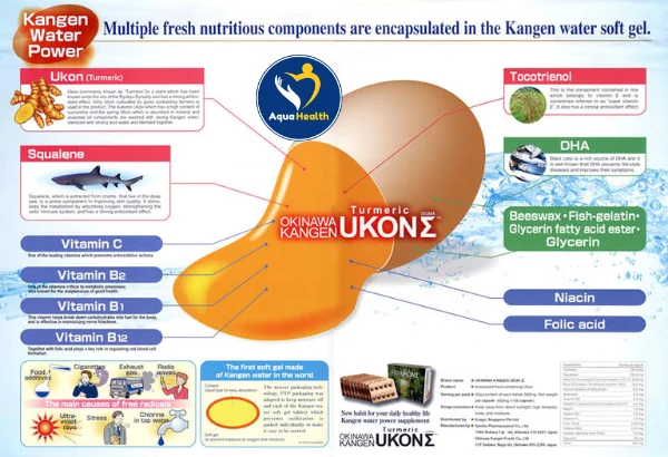 Viên nghệ TURMERIC KANGEN UKON SIGMA sử dụng nghệ hữu cơ từ Yanbaru, Okinawa