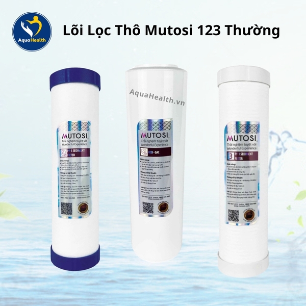 Bộ Lõi Lọc Thô Mutosi 123 (Dạng thường)