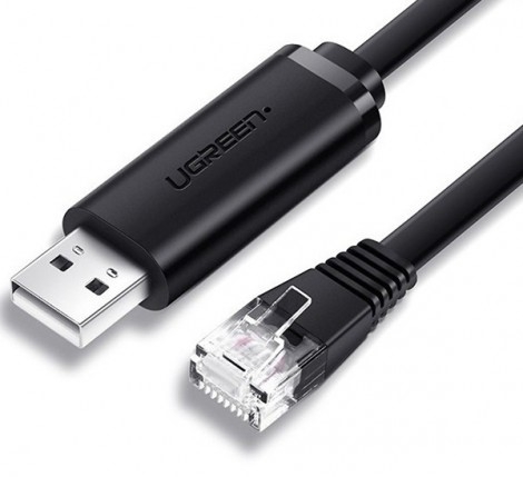 Cáp Lập Trình Console USB To RJ45 FTDI Ugreen 50773 Dài 1,5m