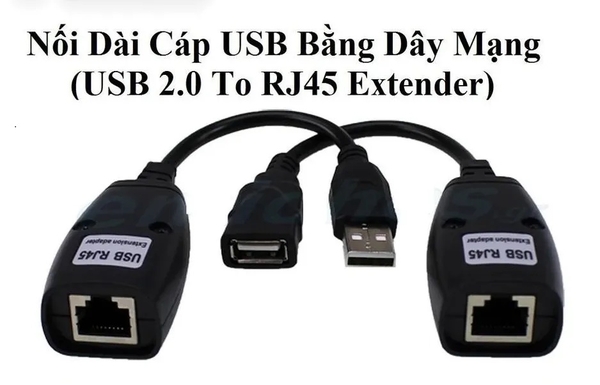 Bộ nối dài dây USB qua LAN 20M