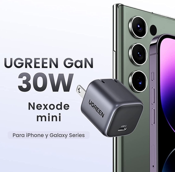 Củ sạc nhanh Nexode GaN II 30W USB-C Ugreen 90901 CD319, Hỗ trợ QC4+, PD3.0
