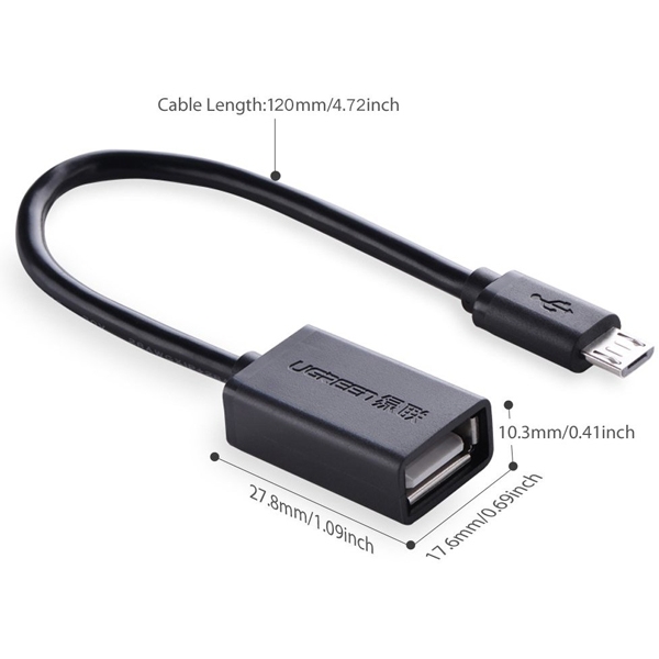 Cáp Micro USB 2.0 OTG Ugreen 10396 UG10396