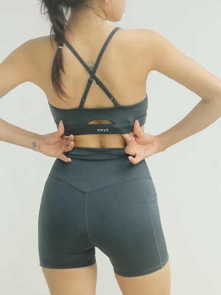 𝘢𝘦𝘺𝘰 I Áo bra Aura tập thể thao yoga gym nữ mút rời, chất liệu vải cotton mềm mại thoải mái