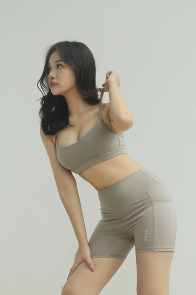 𝘢𝘦𝘺𝘰 I Áo bra Aura tập thể thao yoga gym nữ mút rời, chất liệu vải cotton mềm mại thoải mái