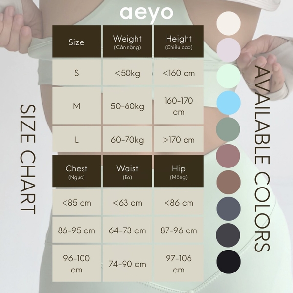 aeyo | Áo bra tập yoga nữ Dynamic Flow, dây chéo lưng, chất liệu thun ôm sát, mịn mát, cao cấp