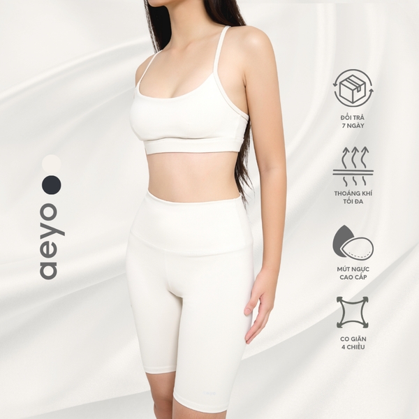 𝘢𝘦𝘺𝘰 I Áo bra Aura tập thể thao yoga gym nữ mút rời, chất liệu vải cotton mềm mại thoải mái
