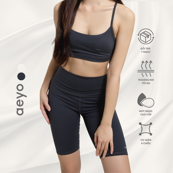𝘢𝘦𝘺𝘰 I Áo bra Aura tập thể thao yoga gym nữ mút rời, chất liệu vải cotton mềm mại thoải mái