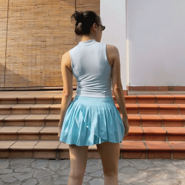 aeyo | Váy tập tennis, pickleball, golf thể thao xẻ tà chéo SEABROOK tặng kèm quần bảo hộ tôn dáng cao cấp