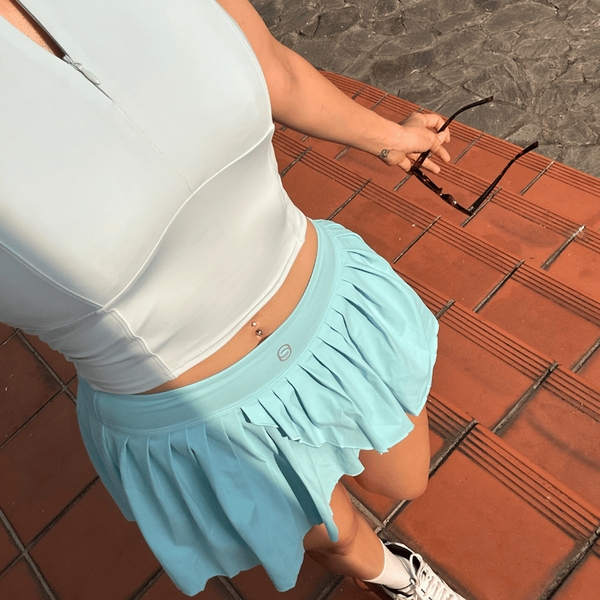 aeyo | Váy tập tennis, pickleball, golf thể thao xẻ tà chéo SEABROOK tặng kèm quần bảo hộ tôn dáng cao cấp