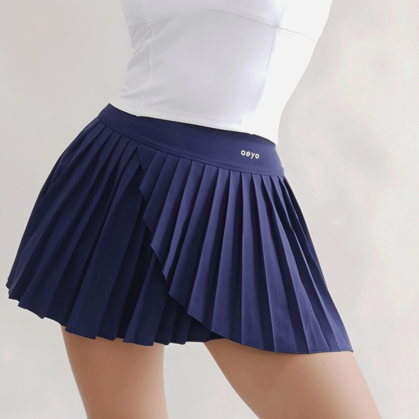 aeyo | Váy tập tennis, pickleball, golf thể thao xẻ tà chéo SEABROOK tặng kèm quần bảo hộ tôn dáng cao cấp