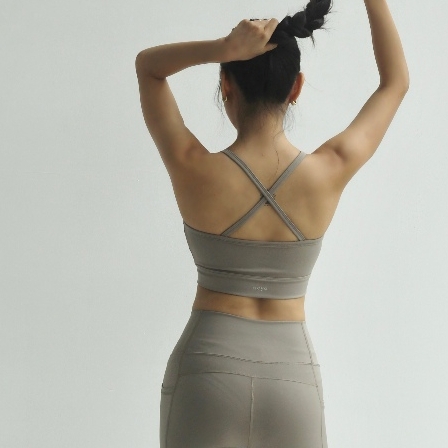 𝘢𝘦𝘺𝘰 | Áo bra thể thao yoga nữ Dynamic Flow, dây đan chéo lưng, chất liệu aeyoLux, ôm vừa vặn thoải mái