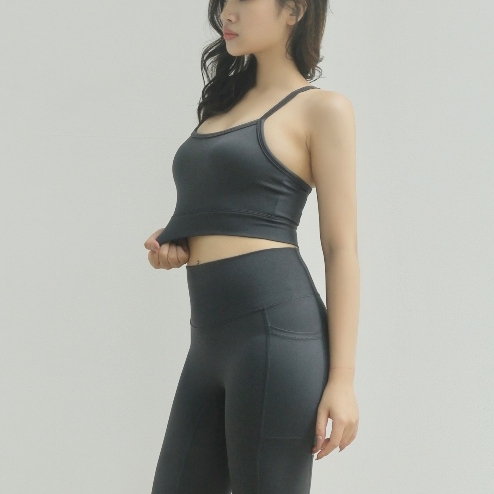 𝘢𝘦𝘺𝘰 | Áo bra thể thao yoga nữ Dynamic Flow, dây đan chéo lưng, chất liệu aeyoLux, ôm vừa vặn thoải mái