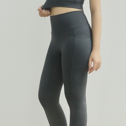 𝘢𝘦𝘺𝘰 | Quần legging yoga gym nữ Dynamic Flow, dáng dài, cạp cao có túi, chất liệu aeyoLux tôn dáng