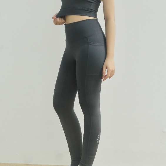 𝘢𝘦𝘺𝘰 | Quần legging yoga gym nữ Dynamic Flow, dáng dài, cạp cao có túi, chất liệu aeyoLux tôn dáng
