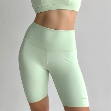 aeyo | Quần đùi tập yoga gym pilates tennis nữ Aura cạp cao, ôm sát, che bụng, tôn dáng