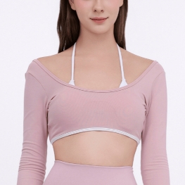 aeyo | Áo BLISS Bra thể thao yoga gym nữ dài tay, mút rời, chất liệu vải thun dày dặn, mềm mịn, thoáng khí, ôm sát