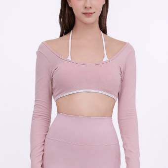 aeyo | Áo BLISS Bra thể thao yoga gym nữ dài tay, mút rời, chất liệu vải thun dày dặn, mềm mịn, thoáng khí, ôm sát