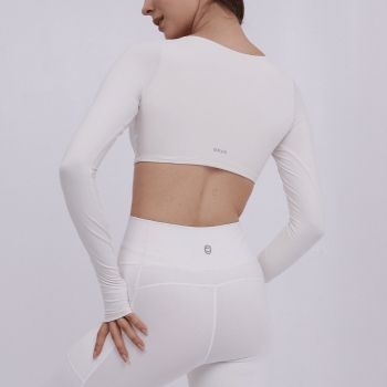 aeyo | Áo bra tập yoga gym pilates nữ Mellow cổ vuông, dài tay BL005
