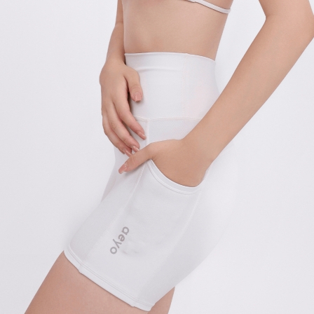 aeyo | Quần đùi tập yoga gym pilates tennis nữ Sweet cạp cao, vải thun dày dặn, ôm sát tôn dáng