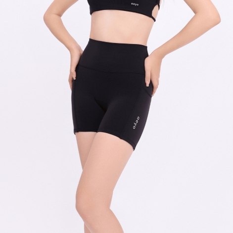 aeyo | Quần đùi tập yoga gym pilates tennis nữ Sweet cạp cao, vải thun dày dặn, ôm sát tôn dáng