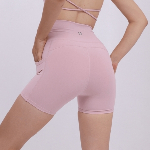aeyo | Quần đùi tập yoga gym pilates tennis nữ Sweet cạp cao, vải thun dày dặn, ôm sát tôn dáng
