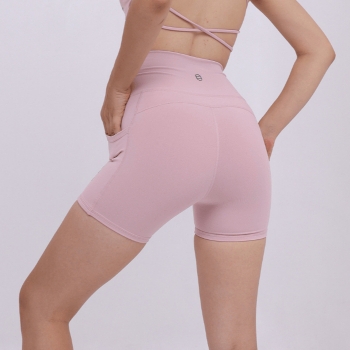 aeyo | Quần đùi tập yoga gym pilates tennis nữ Sweet cạp cao, vải thun dày dặn BL003