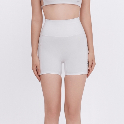 aeyo | Quần đùi tập yoga gym pilates tennis nữ Sweet cạp cao, vải thun dày dặn BL003