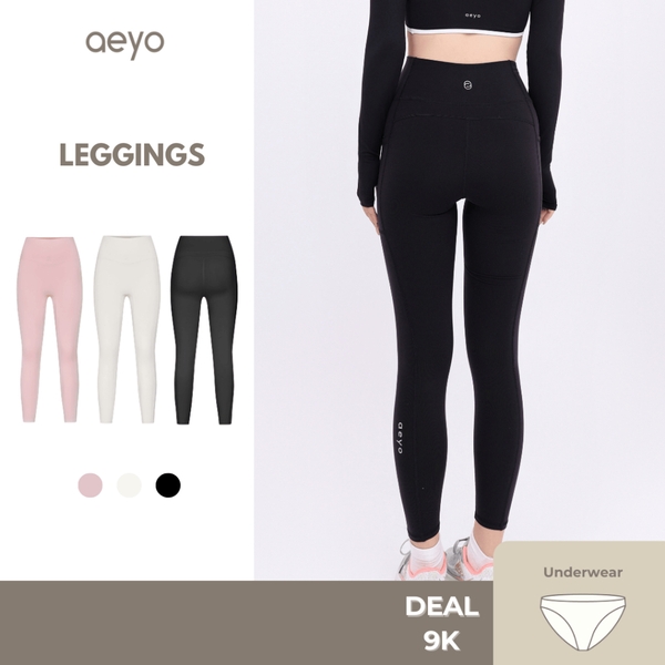 aeyo | Quần Legging tập yoga gym pilates nữ Bliss cạp cao, chất liệu vải dày dặn BL006