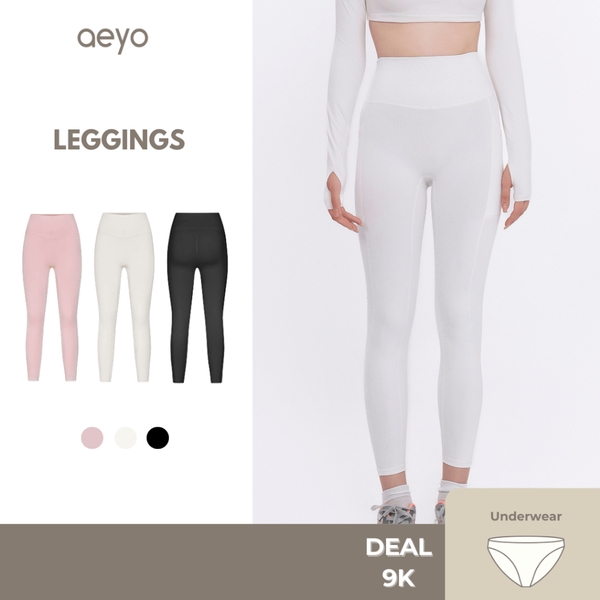 aeyo | Quần Legging tập yoga gym pilates nữ Bliss cạp cao, chất liệu vải dày dặn, ôm sát tôn dáng