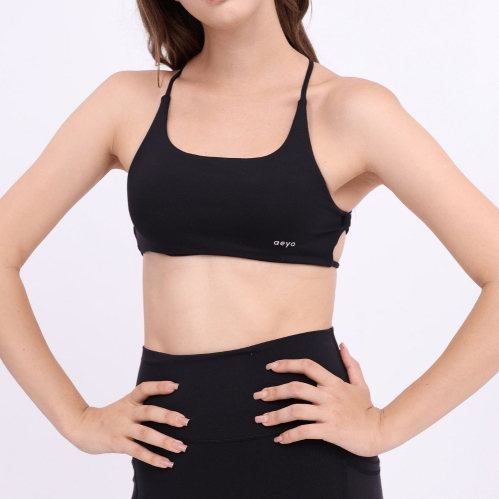 aeyo | Áo bra tập yoga gym nữ Sweet lưng dây cách điệu, mút rời, chất liệu cao cấp dày dặn ôm sát