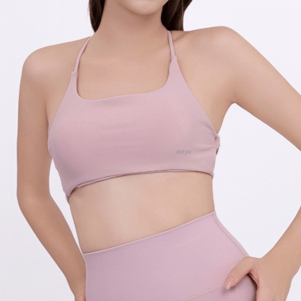 aeyo | Áo bra tập yoga gym nữ Sweet lưng dây cách điệu, mút rời, chất liệu cao cấp dày dặn ôm sát