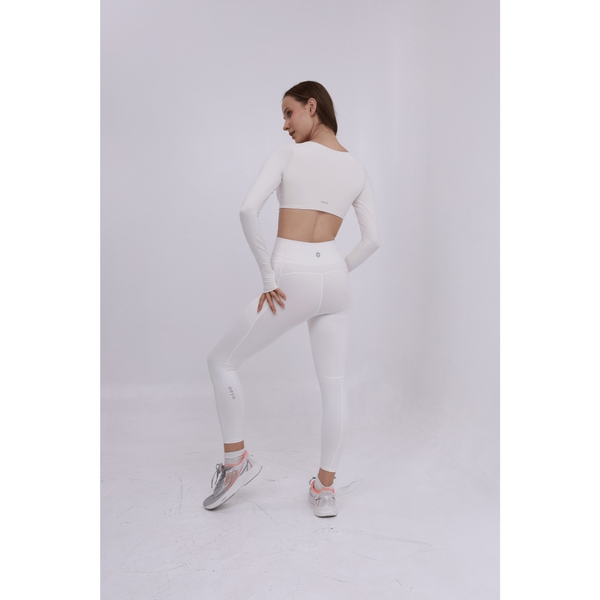 aeyo | Bộ đồ tập yoga gym pilates nữ, áo cổ vuông tay dài, quần legging ôm sát tôn dáng Mellow